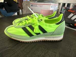 adidas Originals Women's SL 72 OG Sneakers - Signal Green / Black